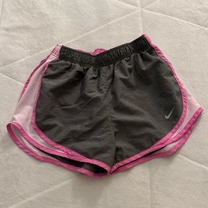 Gray and Pink Nike Shorts